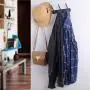 WEBI Coat Rack Wall Mounted,Coat Hanger Wall Mount,5 Hooks for Hanging Coats,Hook Rack,Hook Rail for Hats,Towel,Jacket,Clothes,Black,2 Packs