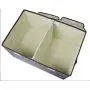 Simple Haus Designs Large Storage Cubes Gray [2-Pack] Linen Fabric Decorative Storage Boxes Organizer Containers with Handles Lid Divider for Home, Bedroom, Closet Office, Living Room, Nursery