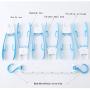 HJYPYJ Magic Hanger,Portable PP Folding Hanger,Rotatable Hanger Space Saving Organizers, Isometric Design/White / 3 pcs