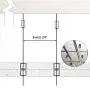 Air Jade Spring Vibration Isolator for Bedroom Theatre Studio Office,Anti Vibration& Soundproof Ceiling Mounted Hanger(2Pack)