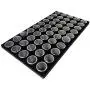 Mooca Wood Glass Top Jewelry Display Case, Wooden Jewelry Tray for Collectibles, Home Organization Storage Boxes with Black 50 Gem and Bead Storage Jars Mooca Wood Glass Top Jewelry Display Case, Wooden Jewelry Tray for Collectibles, Home Organization Storage Boxes with Black 50 Gem and Bead Storage Jars