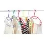 TINKSKY 50PCS Anti-Skid Non-Slip Garment Clothes Hangers Heavy Duty Suit Hanger Drying Laundry Hooks Closet Space Saving Oraganizer Racks (Blue)