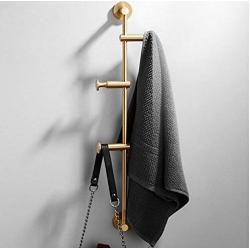 1PC 60cm Brass Cloth Hanger North European Wall Hook Bedroom Storage Cloth Holder Decoration