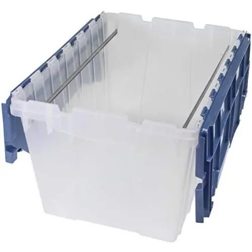 Akro-Mils 66486 FILEB 12-Gallon Plastic Storage Hanging File Boxes with Attached Lid, 21-1/2-Inch by 15-Inch by 12-1/2-Inch, Semi-Clear