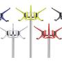 Kartell Hanger Transparent Citron Yellow Clothes Stand