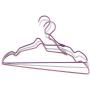 Fancy Colorful Aluminum Alloy Hanger for Clothes,Light Metal Shirts Dress Tops Hanger Non Slip 10 Pieces Random Color