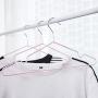 KYCPTNFJ 10 pcs Adult Clothes Hanger Clothes Drying Rack Non-Slip Metal Shirt Hangers Coat Hanger Clothes Accessories Rack