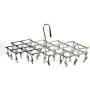 2pcs Hangers for Clothes 35 Pegs Folding Laundry Clothes Socks Underwear Airer Dryer Hanger Drying Clips