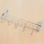 Hli-Shjhsmu Hanging Loop Hanger Storage Stainless Steel 5 Hooks Clothes Door Bathroom Hanger Organizer Bathroom Shelves Kitchen