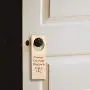 Juvale Wood Door Knob Hangers - 12-Pack 9.5 x 3.25 x 0.1-Inch Door Knob Signs for Craft, DIY Craft, Home, Office Hotel Decoration, Business Use, Unfinished Wood