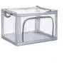 DoDoMagxanadu Clear Window Storage Clothes Organizer, Foldable Containers for Clothes, Toy Storage Container Clear Stackable Storage Bin Boxes (Grey, 66L(19.6x15.7x12.9) DoDoMagxanadu Clear Window Storage Clothes Organizer, Foldable Containers for Clothes, Toy Storage Container Clear Stackable Storage Bin Boxes (Grey, 66L(19.6x15.7x12.9)