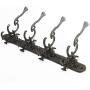 Sungmor Cast Iron Large Wall Hanger - Retro Court Style & 12 Multi Hooks Design - Decorative Wall Mounted Hanging Hooks for Tools,Planters,Coats,Hats,Keys - Great for Indoor Outdoor Wall Decoration