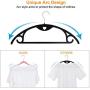 Premium Velvet Shirt Hangers Non Slip Clothes Hangers Ultra Thin Space Saving with Heavy Duty 360 Swivel Chrome Hook(50 Pack),Black,50pieces