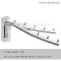 MulYeeh Folding Wall Mounted Clothes Rack, Coat Hanger Stainless Steel Clothes Hook with Swing Arm, Clothing Hanging System Closet Storage Organizer