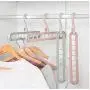 10pcs Random Color Multi-Function Folding Magic Hanger Nine-Hole Rotating Clothes Hanger Wardrobe Drying Clothes Home Bedroom Storage Tool 10pcs Random Color Multi-Function Folding Magic Hanger Nine-Hole Rotating Clothes Hanger Wardrobe Drying Clothes Home Bedroom Storage Tool