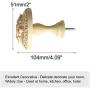 uxcell 2pcs Curtain Tieback Hooks Zinc Alloy Vintage Beige Tassel Drapery Holder Window Holdback Wall Hook Clothes Hanger