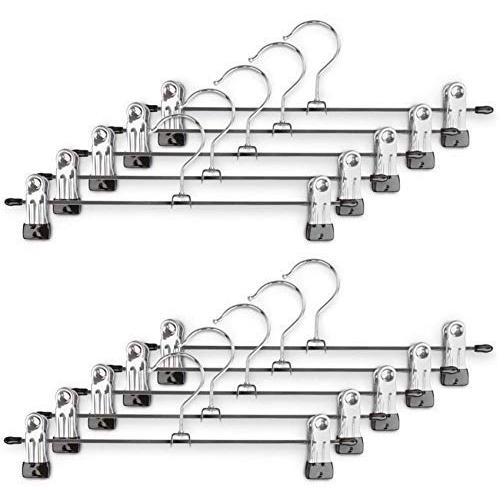 10pcs Anti-Slip Clothes Hangers, with 2 Adjustable Clips Clothes Pins Hangers Coat Clothes Closet Pant Skirt Dress Wardrobe Hangers 10pcs Anti-Slip Clothes Hangers, with 2 Adjustable Clips Clothes Pins Hangers Coat Clothes Closet Pant Skirt Dress Wardrobe Hangers