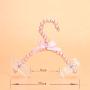 SAASNY Fashion 20cm Pearl Bow Clothes Clothing Hangers for Kids Children Pet Dog Cat 10 Pieces,Pink Ideal for Home and Shops