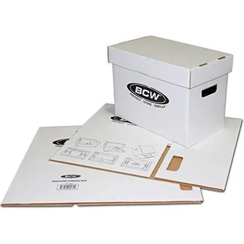 BCW Magazine Cardboard Storage Boxes - (Bundle of 10) Collecting Supplies BCW Magazine Cardboard Storage Boxes - (Bundle of 10) Collecting Supplies