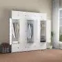 KOUSI Portable Wardrobe Closets 14"x18" Depth Cube Storage, Bedroom Armoire, Storage Organizer with Doors, 10 Cubes 5 Hangers KOUSI Portable Wardrobe Closets 14"x18" Depth Cube Storage, Bedroom Armoire, Storage Organizer with Doors, 10 Cubes 5 Hangers