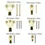 Picture Hangers, Nails for Hanging Kit, Gold 120 Pieces Professional Photo Frame Hooks for Wall Mounting Supports 10-100 lbs & Reduce Damage to Walls by GoldskyUS (Gold,120pcs)