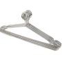 10pcs Anti-Theft Stainless Steel Clothes Hanger with Security Hook Metal Clothing Hanger for Hotel Used Closet Organizer