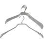 Mawa by Reston Lloyd BodyForm Series Non-Slip Space-Saving Clothes Hanger For Jackets, Suits & Coats, 16-1/2", Style 42/L, Set of 5, Silver Mawa by Reston Lloyd BodyForm Series Non-Slip Space-Saving Clothes Hanger For Jackets, Suits & Coats, 16-1/2", Style 42/L, Set of 5, Silver