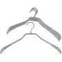 Mawa by Reston Lloyd BodyForm Series Non-Slip Space-Saving Clothes Hanger For  Jackets, Suits & Coats, 16-1/2", Style 42/L, Set of 5, Silver