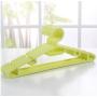 40cm 10 pcs Plastic Wind-Proof Clothes Hangers Coat Hangers for Kids Adult Non-Slip Clothing Hanging Random Color
