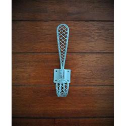 Farmhouse Wall Hook, Mesh Wire Design, Vintage Teal or Pick Color, Metal Wall Hanger, Towel, Keys, Coat Hook, Cottage Chic Vintage Decor