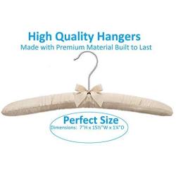 Anti Slip Padded Hangers with Chrome Hook ? Heavy Duty for sweaters, Dresses, Suits ? Set of 10 ? Earthtone by Whitmor