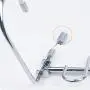 GEZICHTA Metal Magical Hangers, Multi Holes S Shape Magic Hangers with Rotatable Hook, Space Saving Closet Wardrobe Clothing Oragnizer