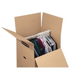 Bankers Boxes SmoothMove Wardrobe Moving Boxes, Tall, 24 x 40 Inches, 3 Pack (7711001)