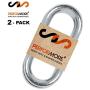 Performore 3 Inch S-Shaped Nickel Hooks Hangers Heavy-Duty Stainless Steel Nickel Hanger Storage Rack for Closet, Work Shop, Bathroom, Garden, House Kitchen (2 Pack)
