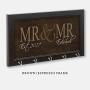Mr & Mr Key Holder, Gay Gift, Gay Wedding Gift, Key Hanger, Wall Key Rack, Wall Key Holder, Key Holders, Personalized Gift, Home, Housewarming Gift, Wedding Gift