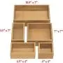 Seville Classics 10-Piece Bamboo Storage Boxes Set, Assorted Sizes Seville Classics 10-Piece Bamboo Storage Boxes Set, Assorted Sizes