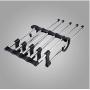 5pcs Versatile Rack Trouser Clothes Drying Rack Extension Multifunctional Hanger Durable Closet Space Saver Metal Rod Adjustable 5pcs Versatile Rack Trouser Clothes Drying Rack Extension Multifunctional Hanger Durable Closet Space Saver Metal Rod Adjustable