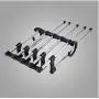 5pcs Versatile Rack Trouser Clothes Drying Rack Extension Multifunctional Hanger Durable Closet Space Saver Metal Rod Adjustable 5pcs Versatile Rack Trouser Clothes Drying Rack Extension Multifunctional Hanger Durable Closet Space Saver Metal Rod Adjustable