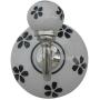 Indianshelf Handmade 1 Artistic Vintage Black Ceramic Floral Wall Hooks Hangers/Wall Hooks for Coats Heavy Duty