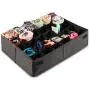 MIFXIN Underwear Socks Storage Organizer Drawer Divider 30 Cell Foldable Closet Drawer Organizer Storage Boxes Bin for Socks Bras Underwear Ties with Dust/Moisture Proof Cover (Black) MIFXIN Underwear Socks Storage Organizer Drawer Divider 30 Cell Foldable Closet Drawer Organizer Storage Boxes Bin for Socks Bras Underwear Ties with Dust/Moisture Proof Cover (Black)