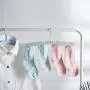 Unilive oldable Clothes Hangers Rack with 4 Hanger Clips - Portable Anti-Slip Travel Plastic Hangers for Scarves Suits Trousers Pants Shirts Socks Underwear for Travel Home (4pack)
