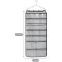 Hanging Closet Organizer 42 Pockets & Hanger stores Clothes, Stockings, Socks, Jewelry, Toiletries, Baby Nursery, Household & Children Accessories. Durable Dual-sided Closet Storage Saves Space