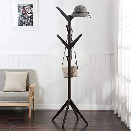 BSQT Coat Rack Solid Wood Coat Rack Entryway Standing Hat Jacket Coat Clothes Hanger Holder Stand Hall Tree 8 Hooks Storage Shelf Coat Rack (Color : C) BSQT Coat Rack Solid Wood Coat Rack Entryway Standing Hat Jacket Coat Clothes Hanger Holder Stand Hall Tree 8 Hooks Storage Shelf Coat Rack (Color : C)