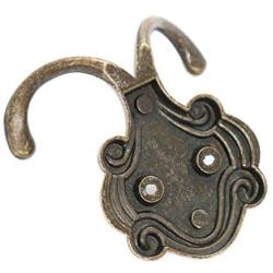 binifiMux 5-Pack Antique Bronze Wall Hooks for Coat Clothes Hat, Towel Hanger, Elephant Shape