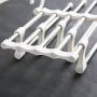 Pants Hangers | Multi-Purpose Hangers | Closet Space Saving Clothing Rack Magic Hanger Clothes Hook, Metal Wonder Organizer Stainless Steel Storage Hanger for Pants Skirts Clothes (White(1pc))