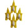 Keychain Hook, Wall-Mounted Key Holder, Key Cloth Door, Wall Hook, Utility, Hanger Hook, for Home Office Kitchen (Yellow)