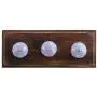 Indianshelf Handmade 1 Artistic Vintage Blue Wooden Star Clothes Hooks Hangers/Coat Hooks Wall Mounted