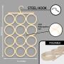 VIAMAZ Scarf Hanger Organizer Holder 12 Loops, Closet Organizer Hanger Space Saving Sock Drying Hanger for Glasses Belts Socks Scarves Clothes Hijab Bra | Travel Accessories Hotel Home Décor Gift
