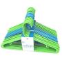 Set of 30 Durable Lightweight Plastic Adult Cloth Hangers - 35 Grams ? Assorted Colors