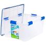Ziploc Weathertight Storage Box, 60-Quart, 11 1/5&quotH x 17 4/5&quotW x 23 3/5&quotD, Clear
